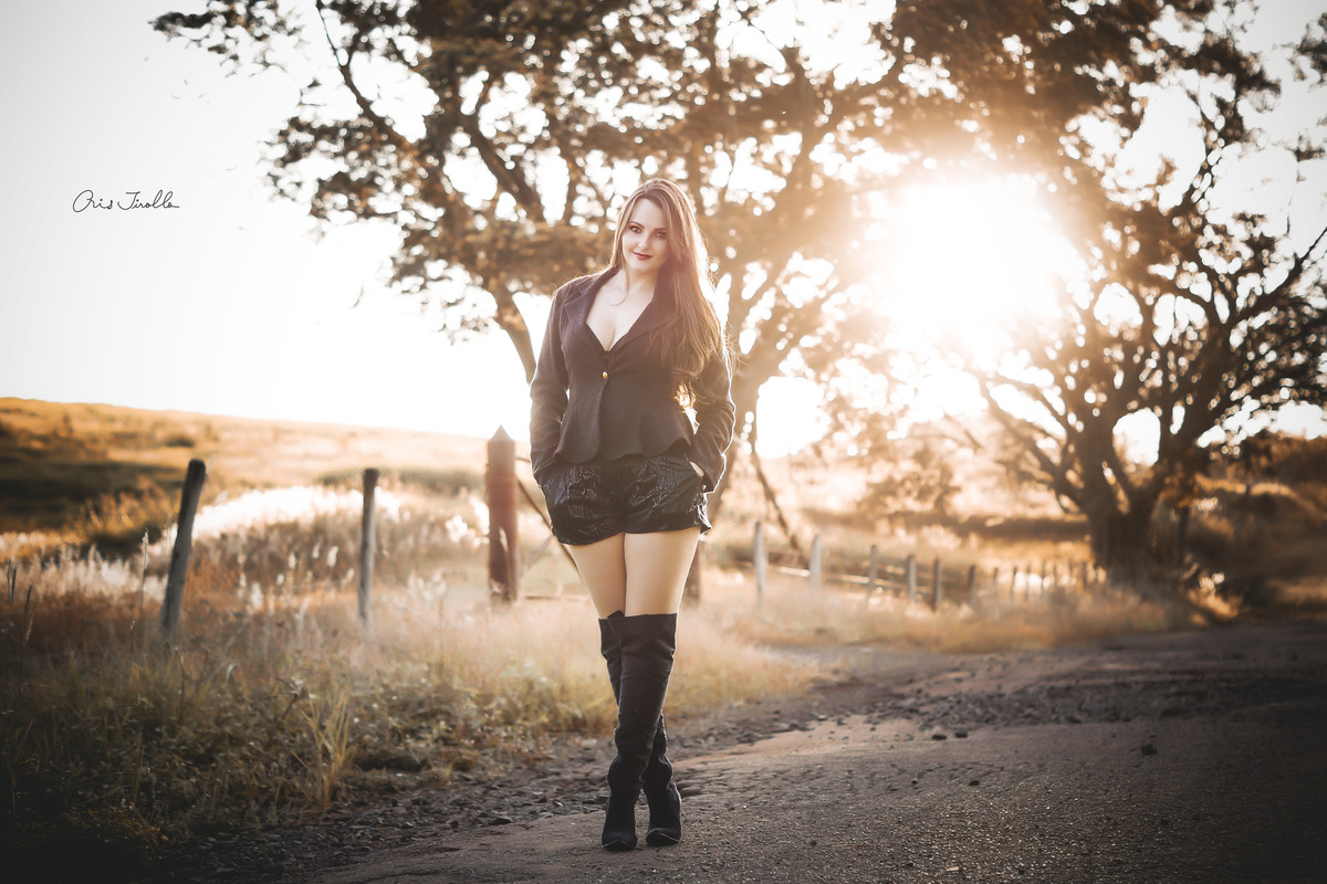 sessão fotográfica bota preta