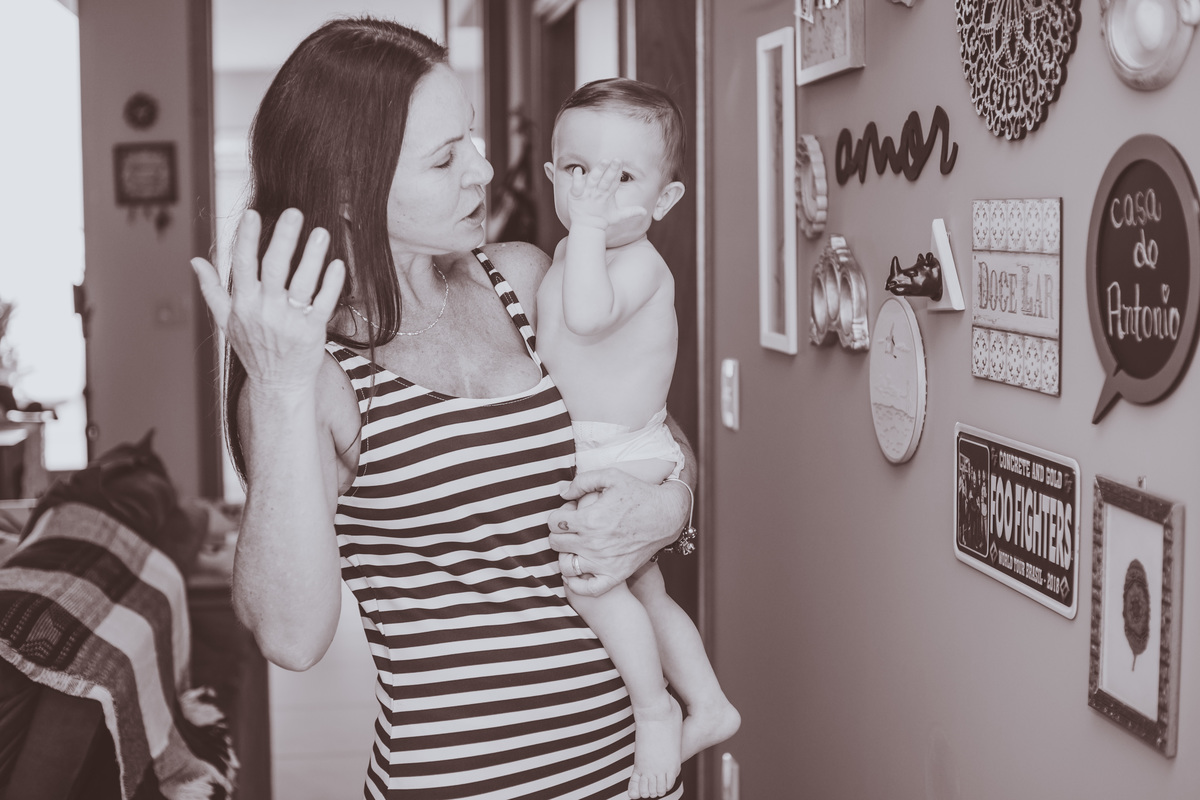 lifestyle bebê com avó