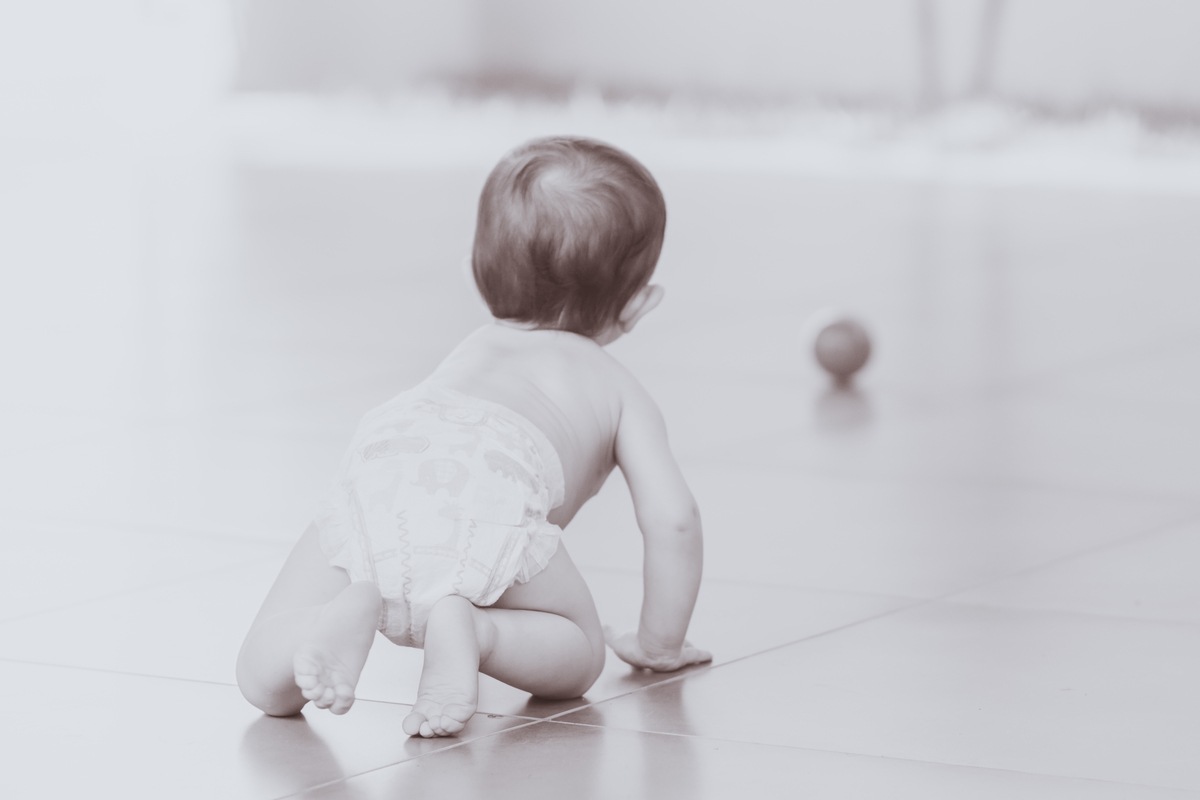 bebê engatinhando lifestyle