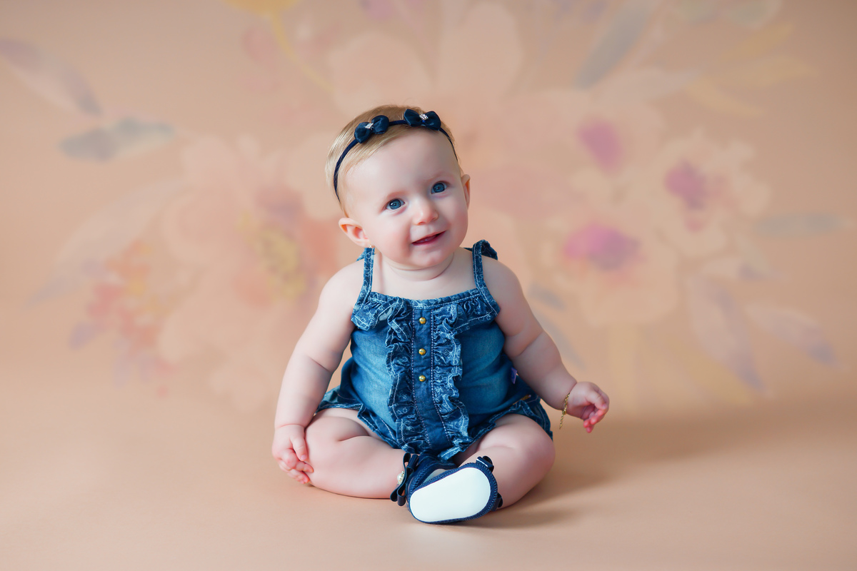 bebê linda estúdio