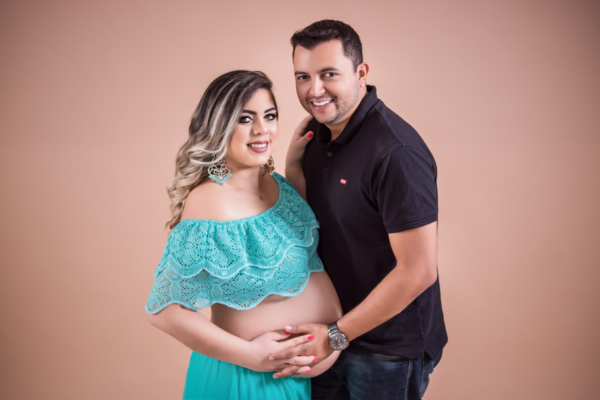 gravida vestido verde