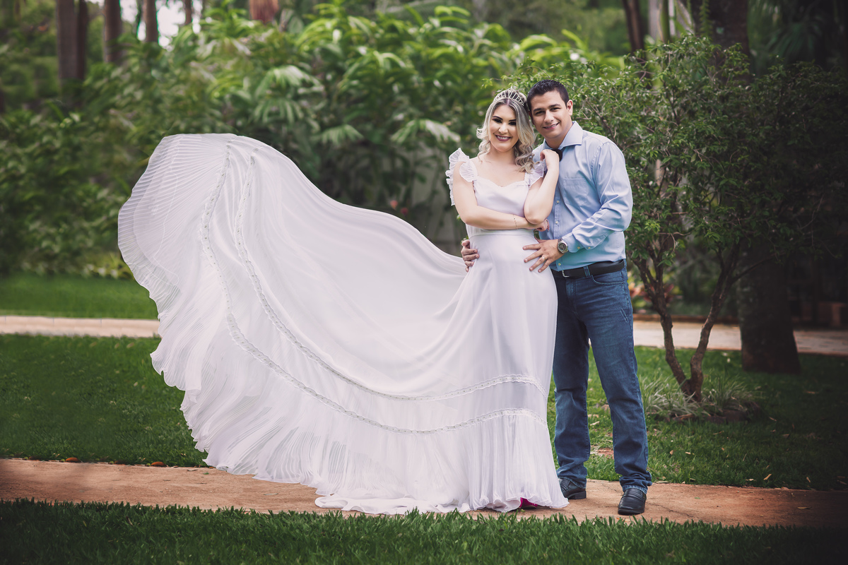 fotografia casal vestido branco antigo