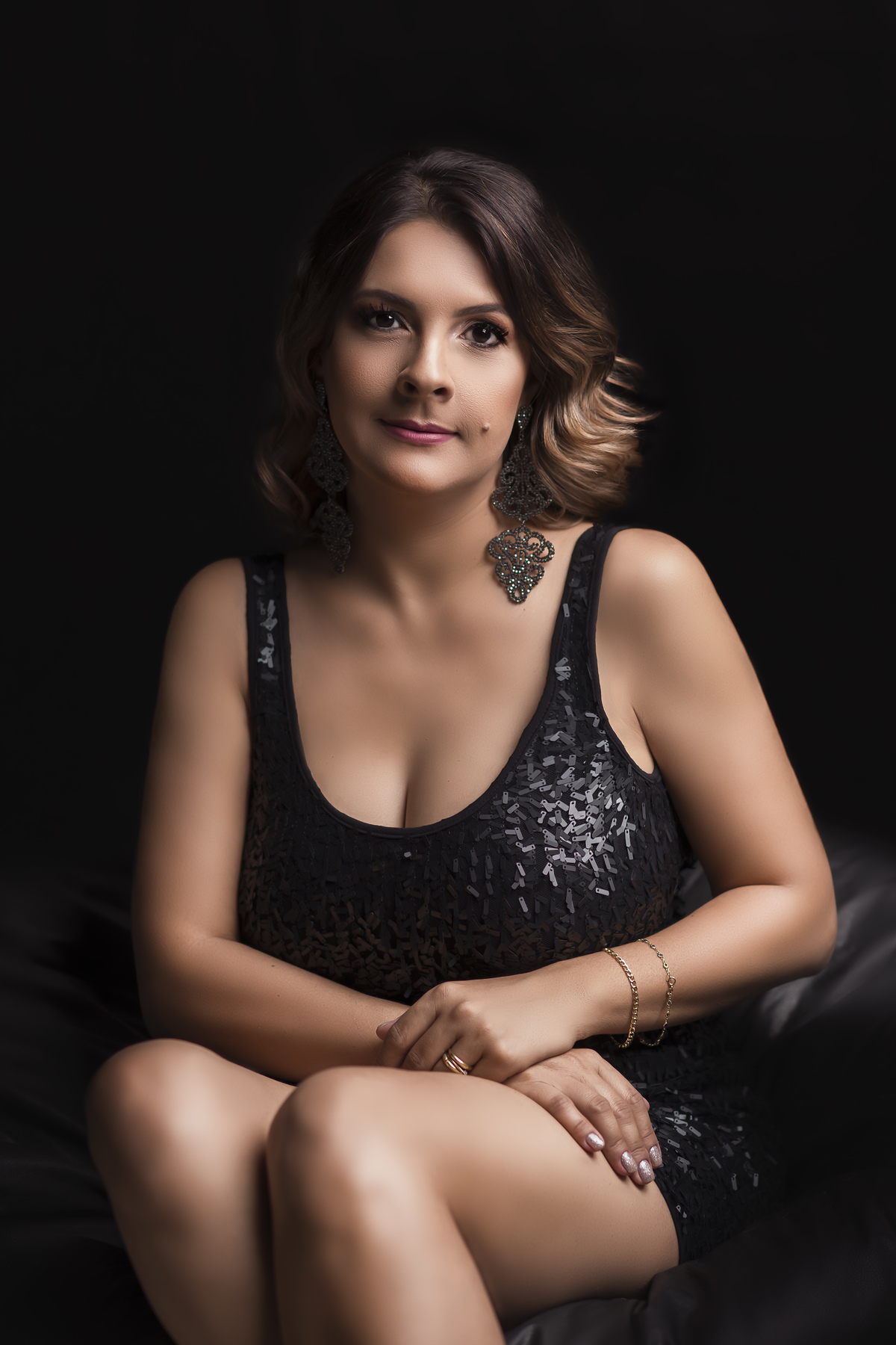 sessão estúdio fundo preto