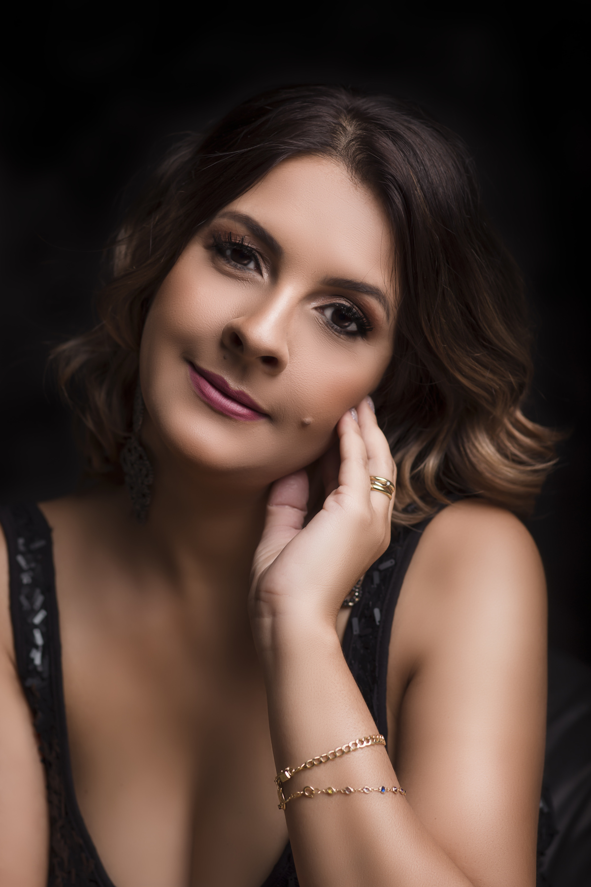 fotografia fundo preto