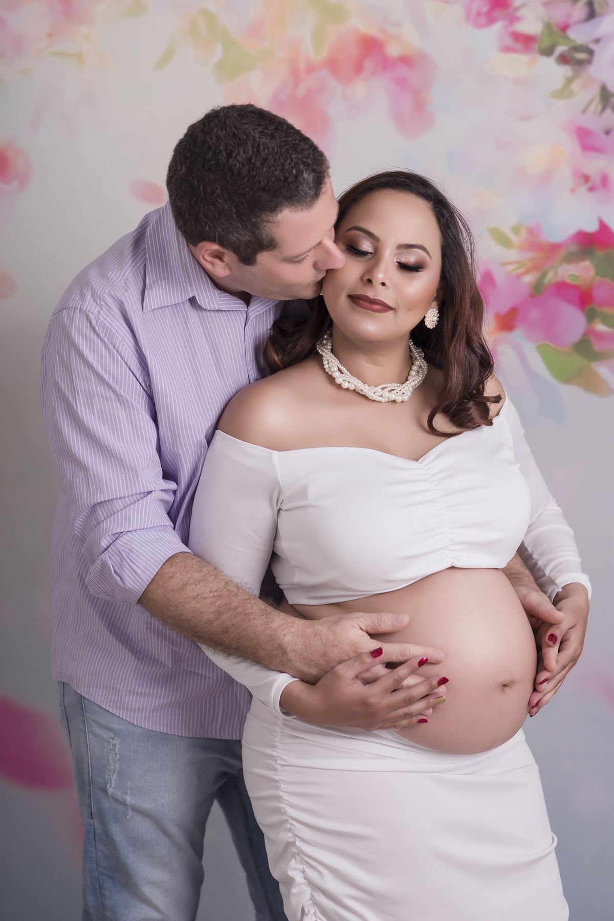 ensaio em estúdio de gestante