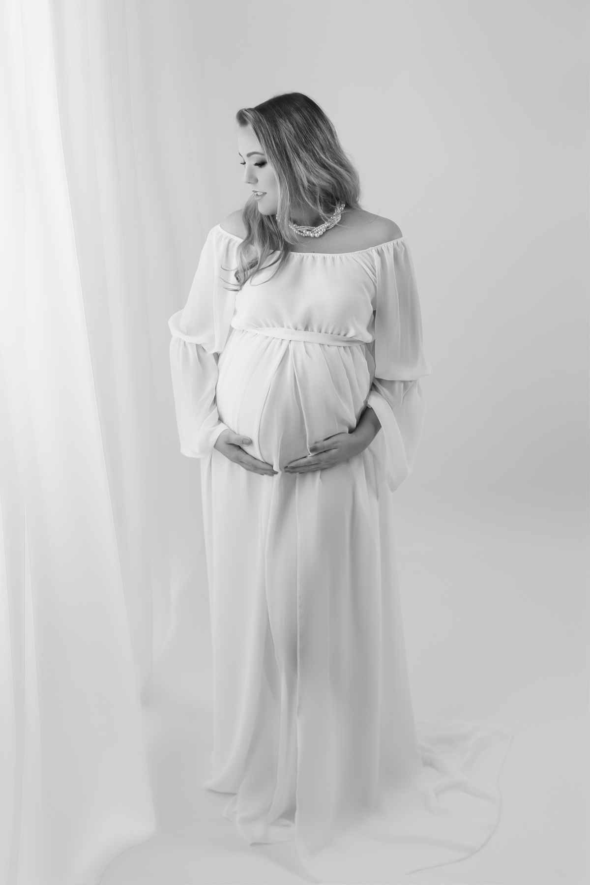 sessão de grávida em estúdio