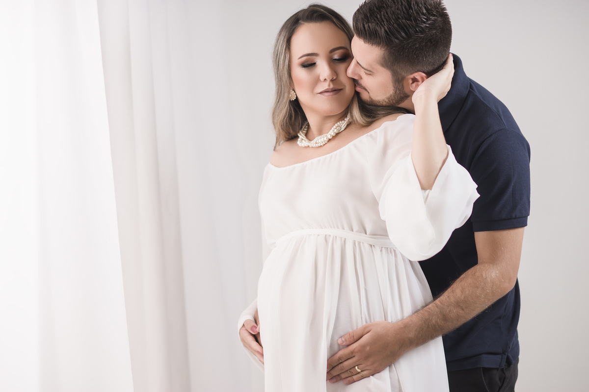 fotografia de gestante casal