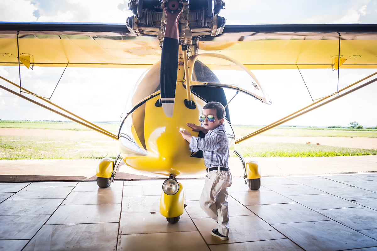 sessão infantil aeroporto