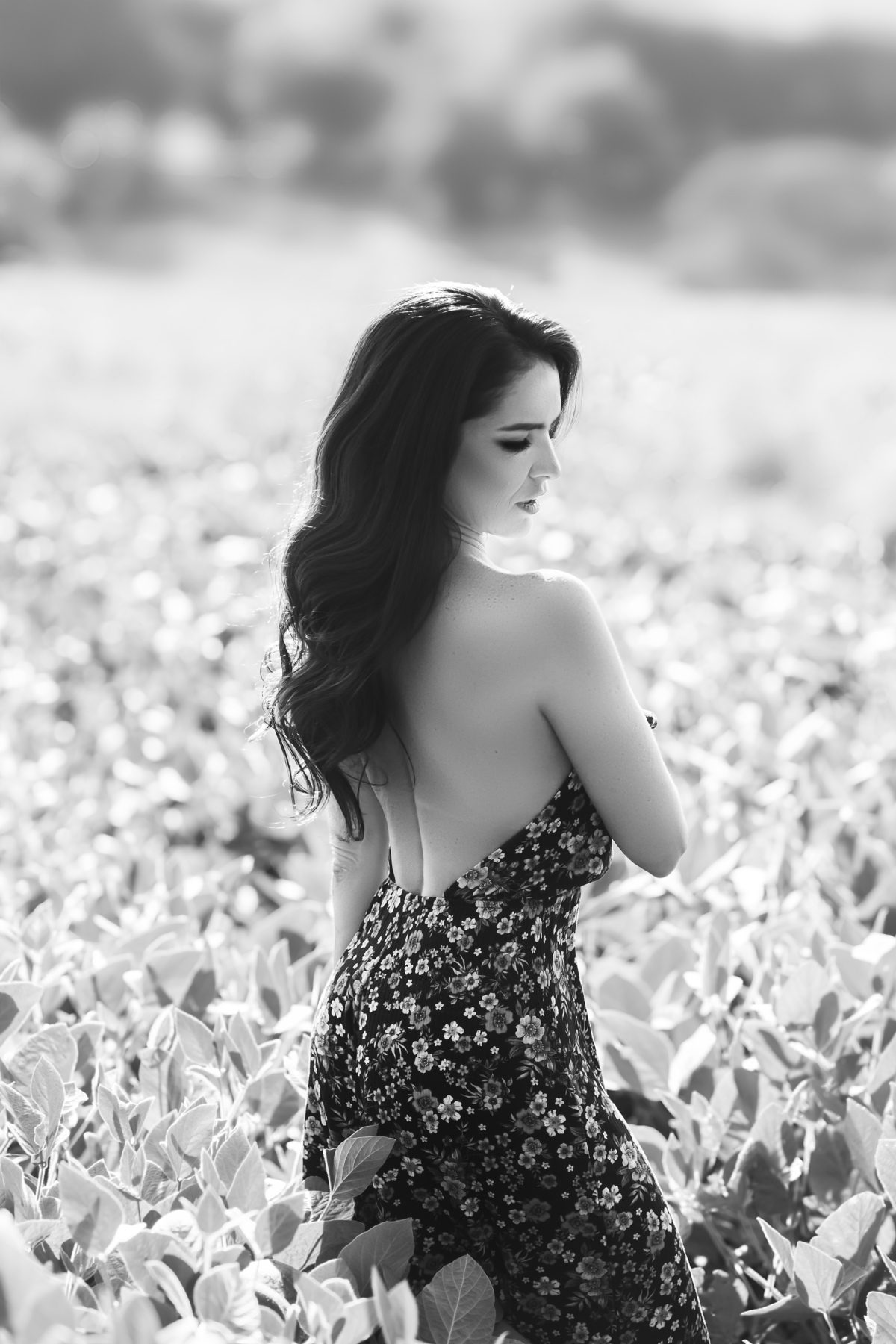 ensaio feminino de costas