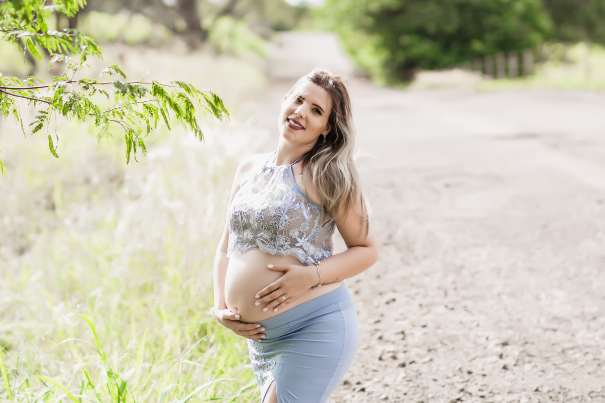 look azul para gestantes