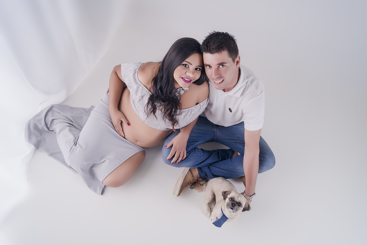 ENSAIO DE GESTANTE COM ANIMAIS