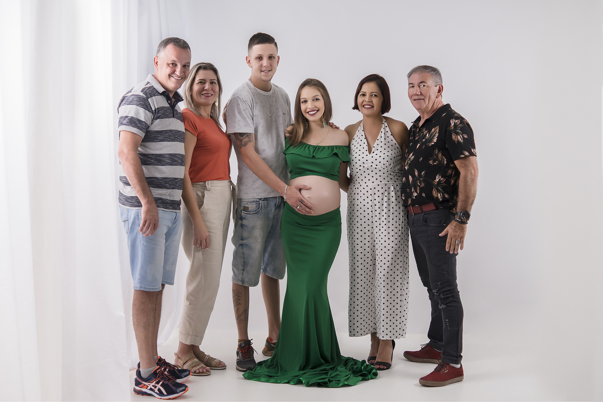 gestante e família