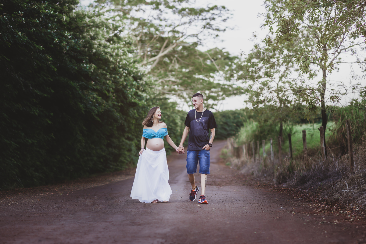 gestante em movimento