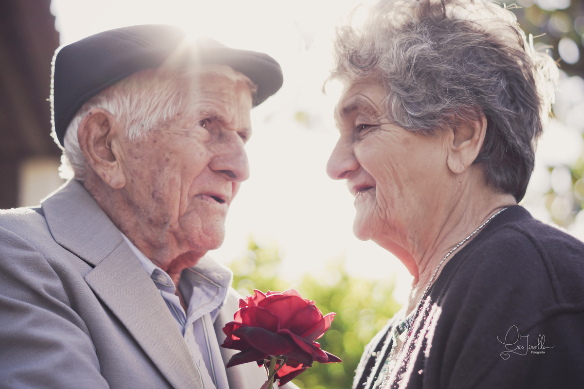 sessão de 70 anos de matrimônio