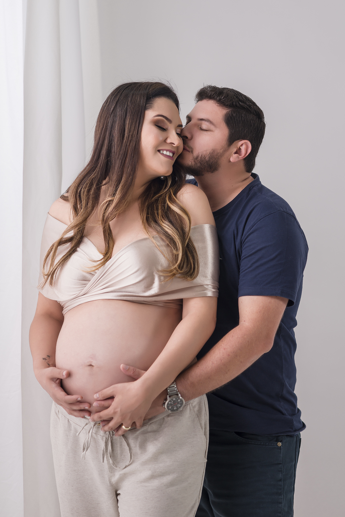 sessão gestante luz da janela