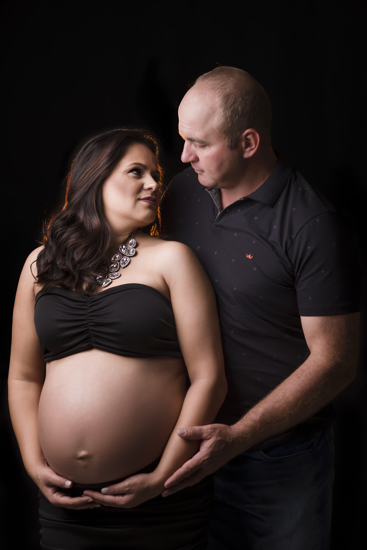 gestante luz de cabelo