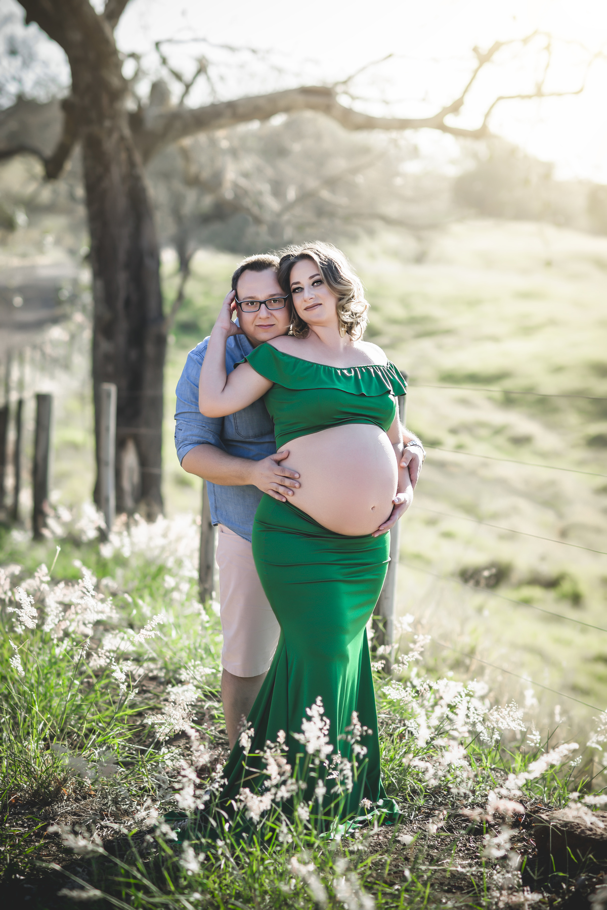 Grávida de Jaú pôr do sol