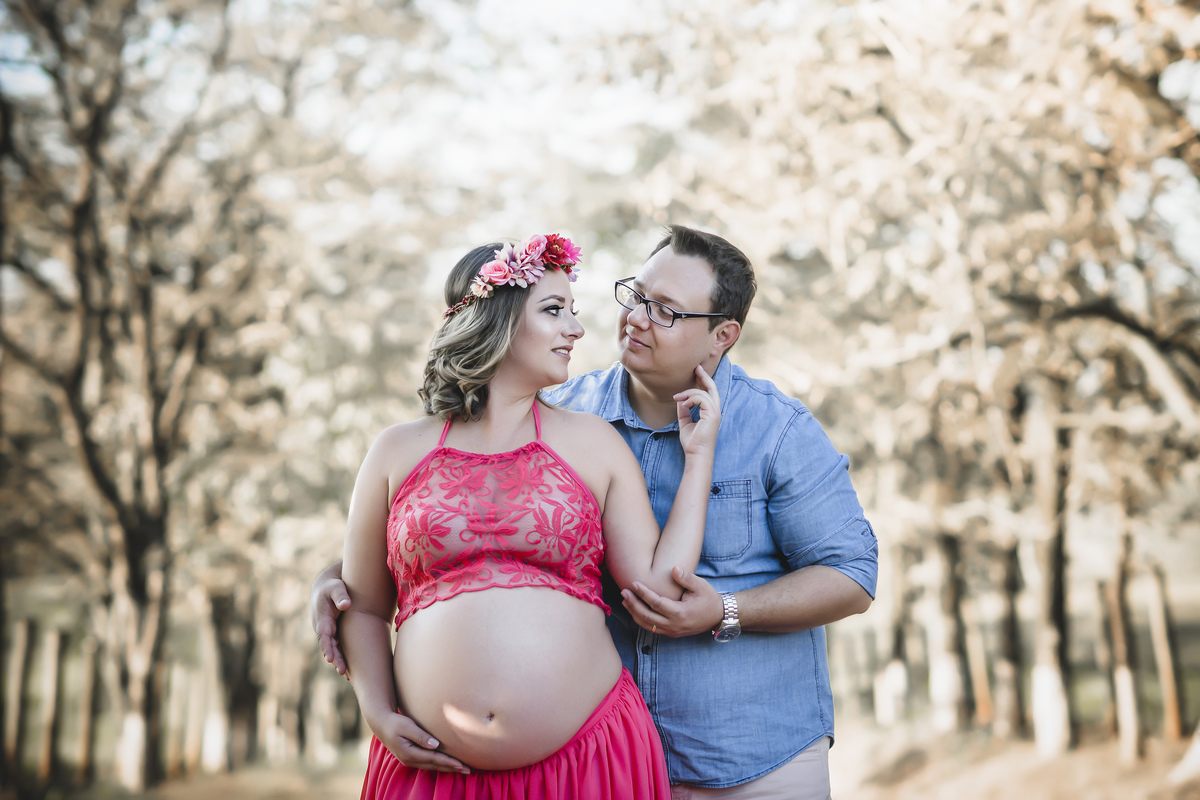 ensaio de grávida verstido goiaba