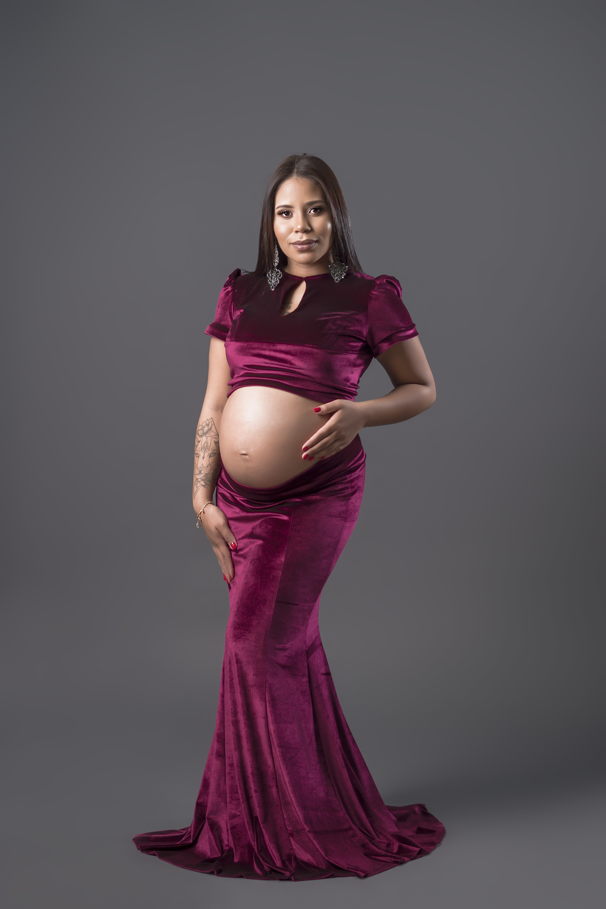 look marsala de gestante