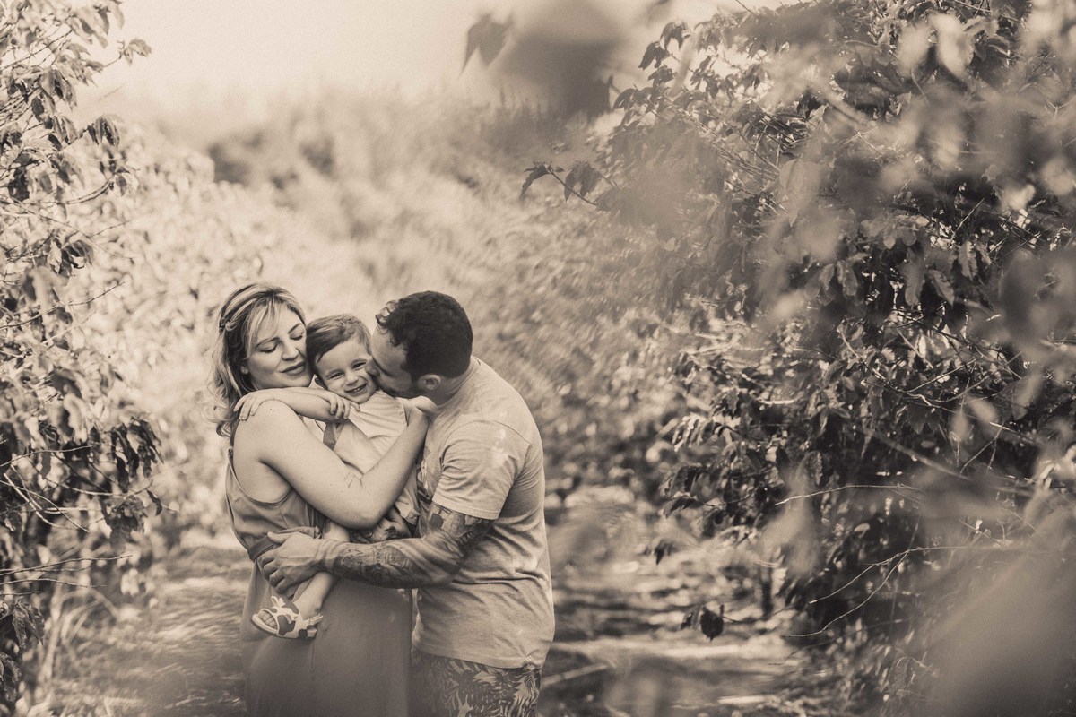 sessão de gestante em família