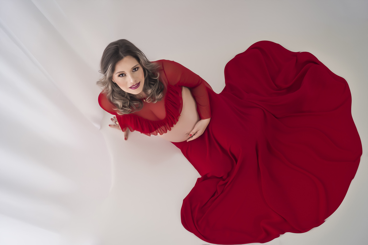 gestante de vermelho senatada