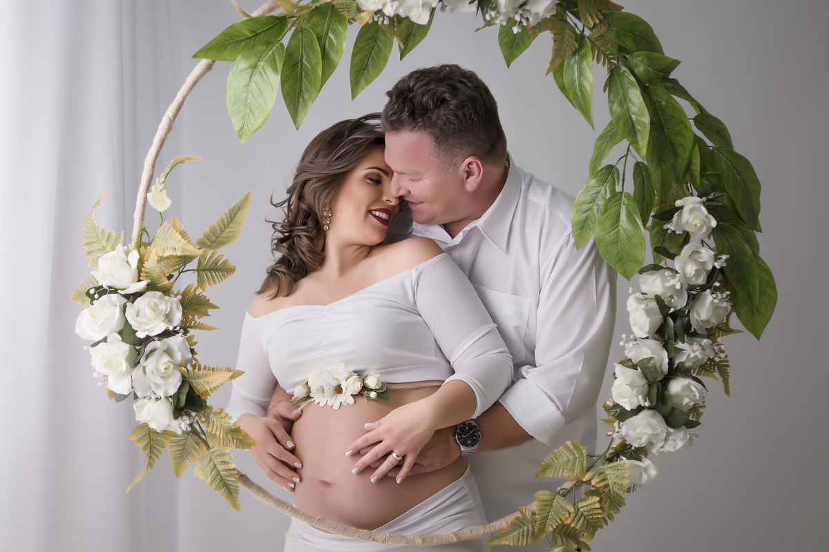 arco de flores para gestantes