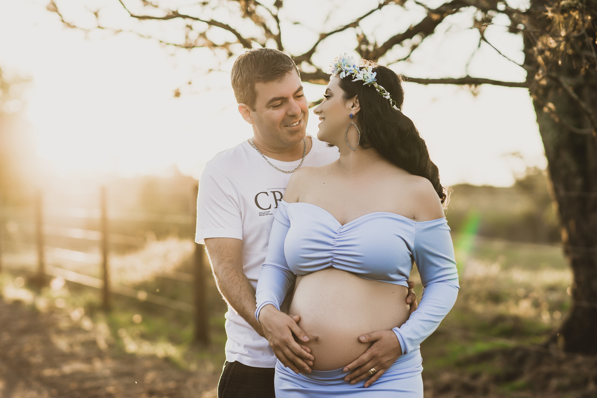 pôr do sol fotografia de grávida