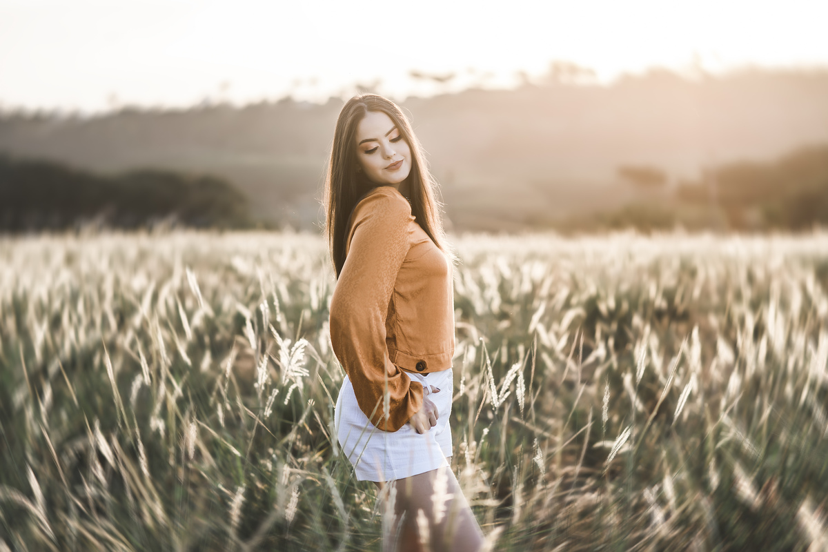 ensaio no pôr do sol