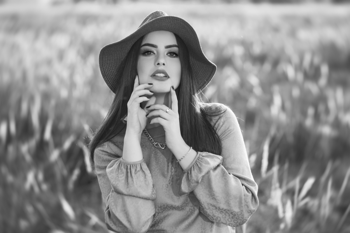 modelo de chapéu fotografia