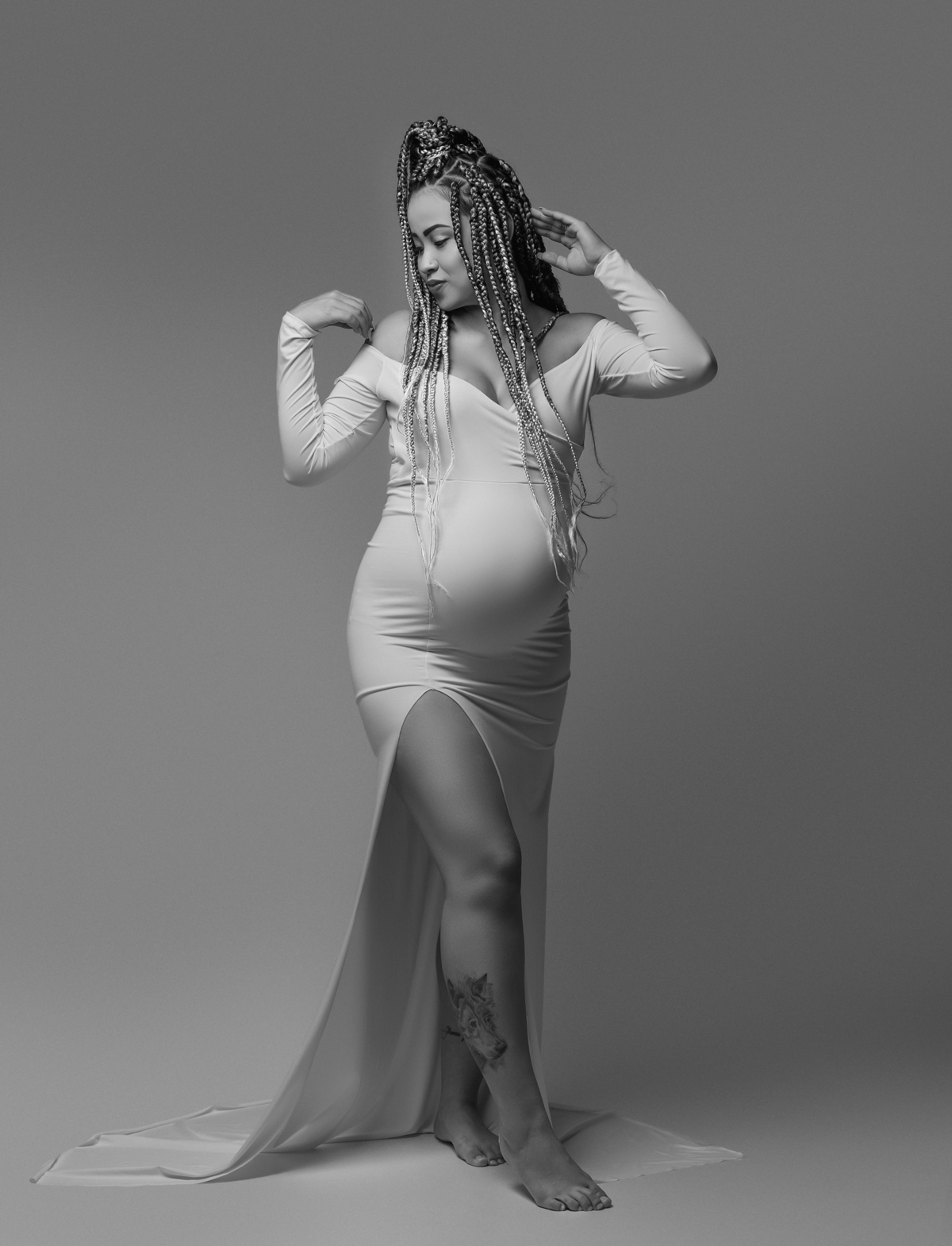 fotos de gestante em estúdio