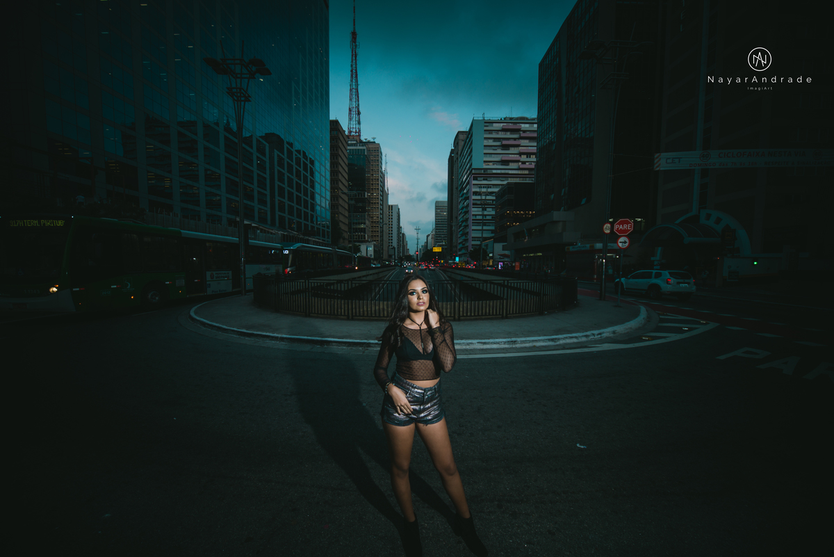 Ensaio debutante luzes da cidade