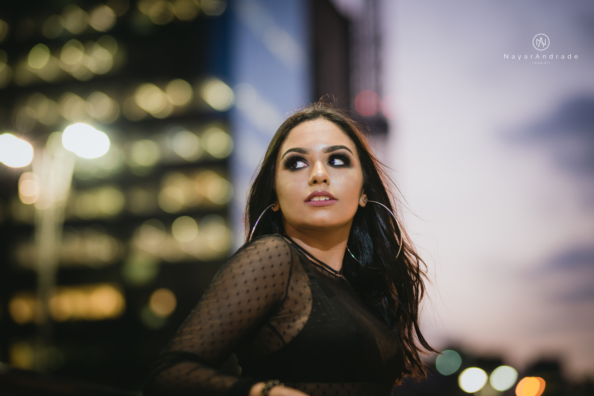 Ensaio debutante luzes da cidade