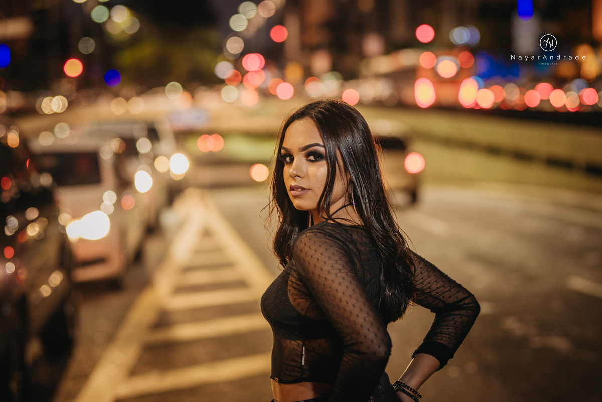 Ensaio debutante luzes da cidade