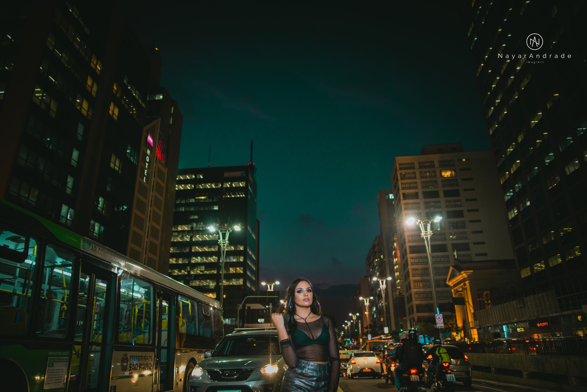 Ensaio debutante luzes da cidade