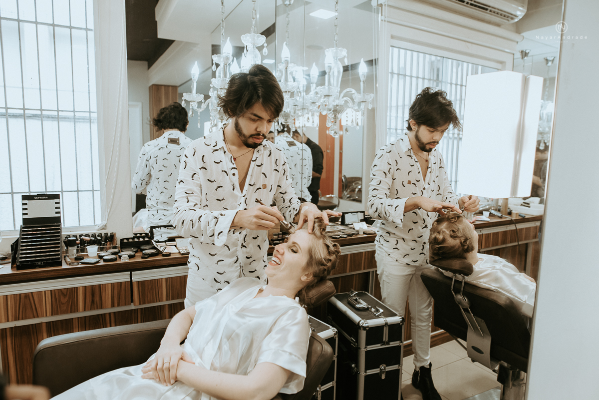 Making of noiva shape estética-Santos