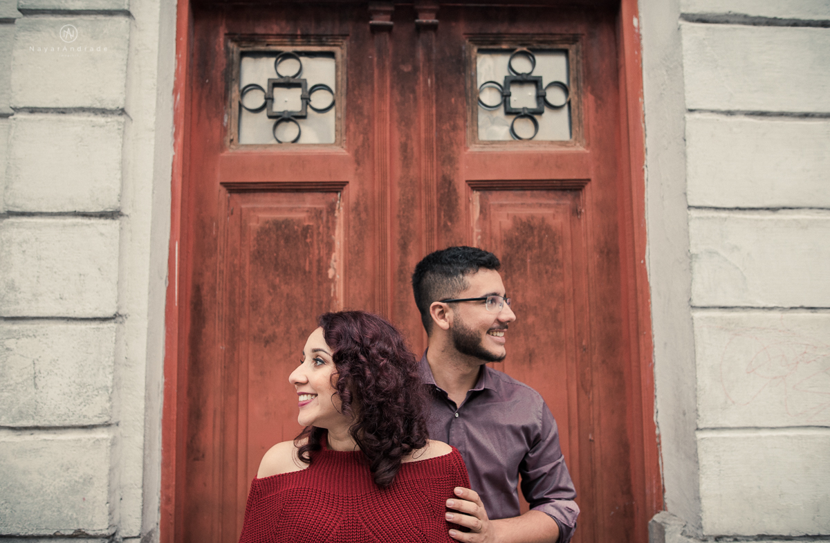 Ensaio no centro de Santos, pre wedding Nayarandrade Imagiart