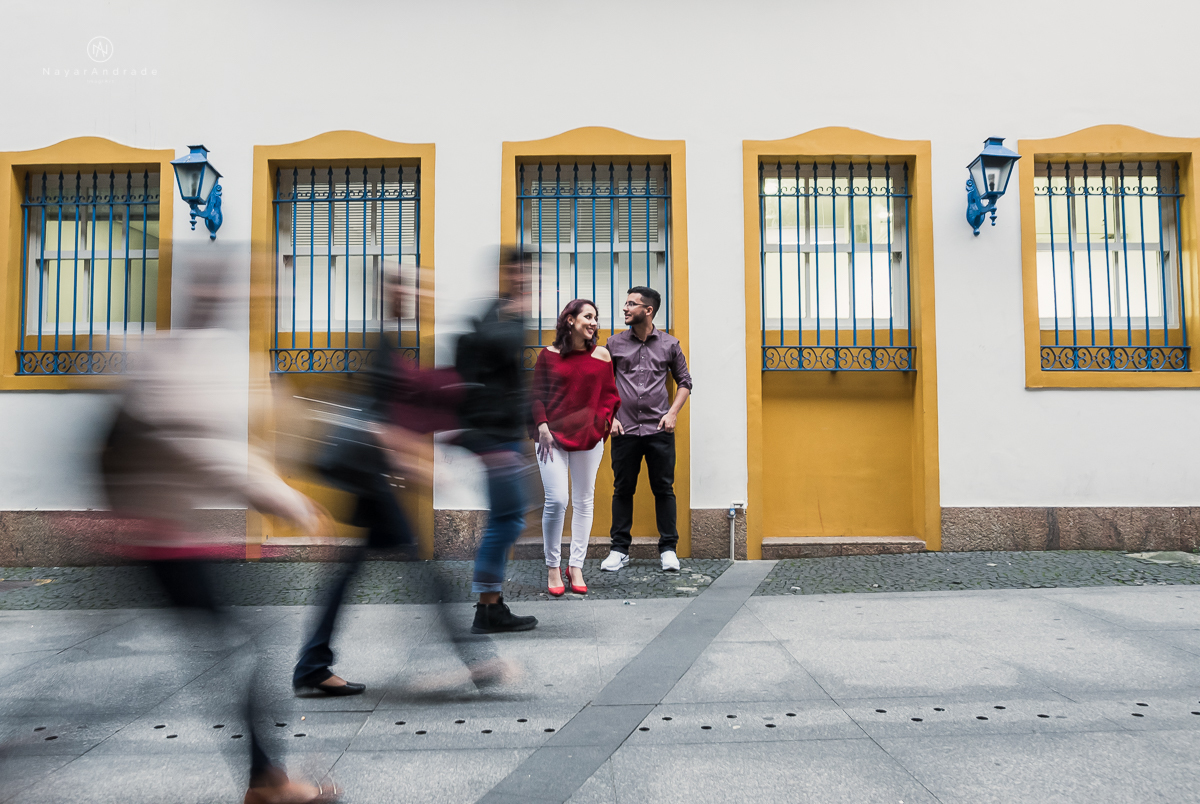 Ensaio no centro de Santos, pre wedding Nayarandrade Imagiart