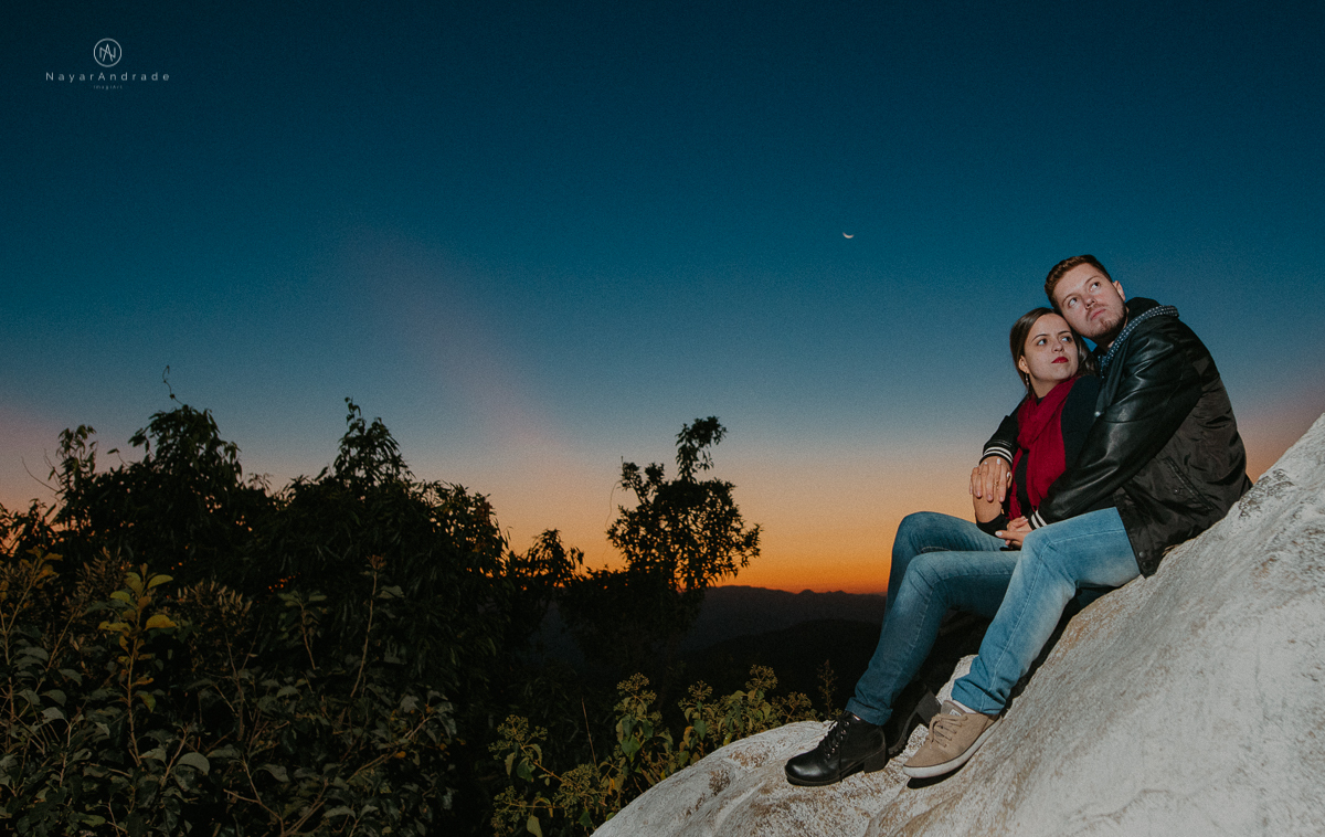 Ensaio casal apaixonado em Campos do Jordão Pôr do Sol