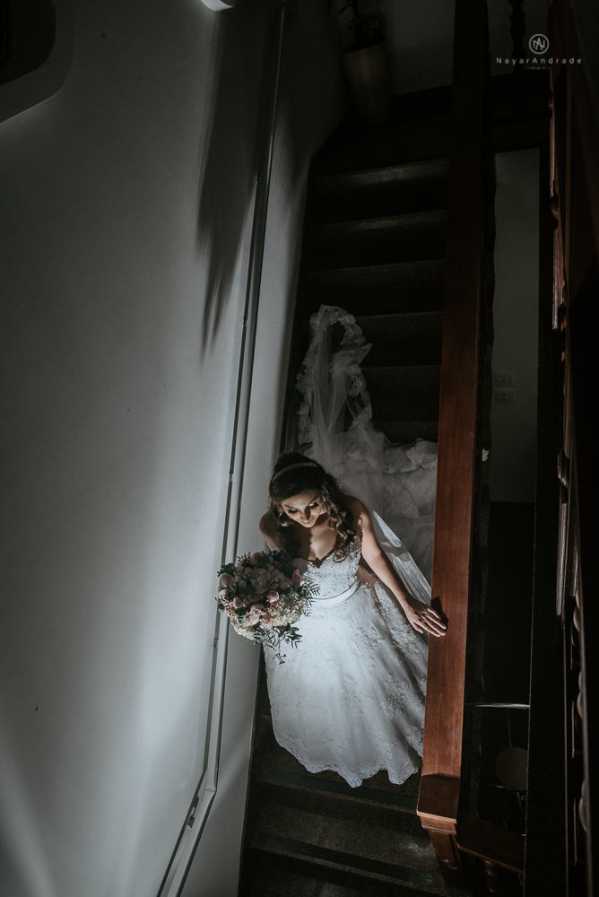 fotografia de making of da noiva feito no salao de beleza unite em santosw