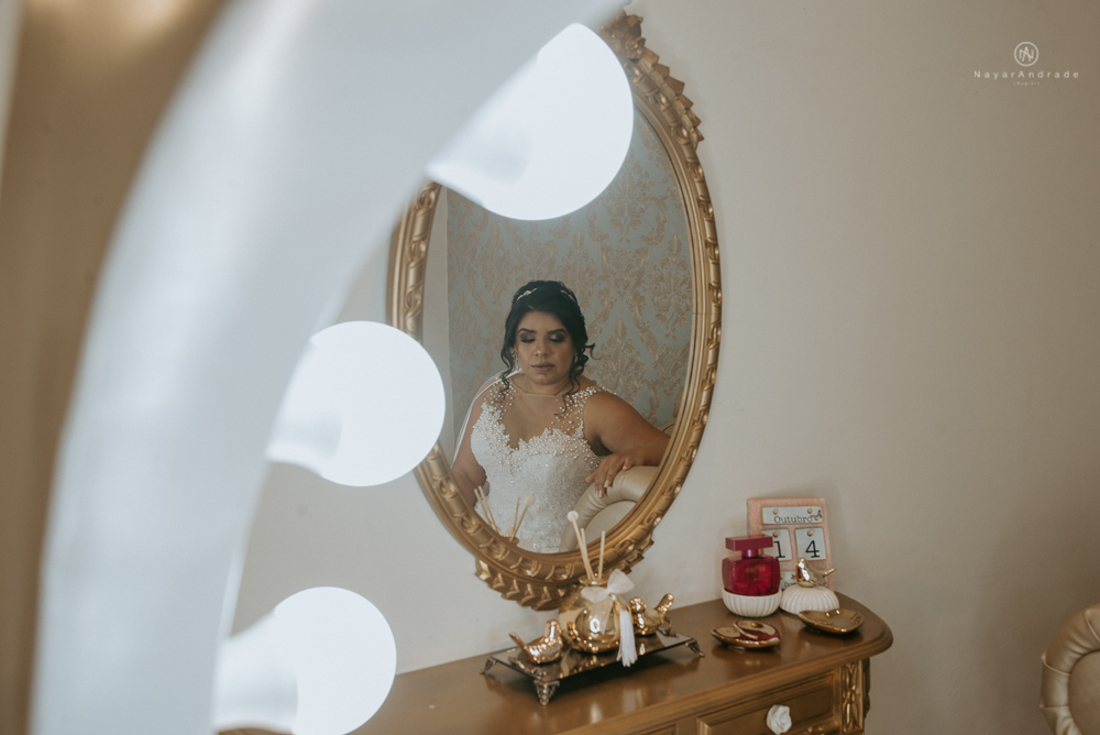 making of de noiva no salao mariana assis em cubatao fotografia nayara andrade modelo de maquiagem  e penteado para noiva casamento de dia
