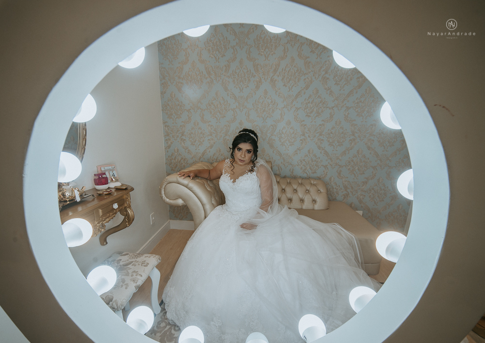 making of de noiva no salao mariana assis em cubatao fotografia nayara andrade modelo de maquiagem  e penteado para noiva casamento de dia
