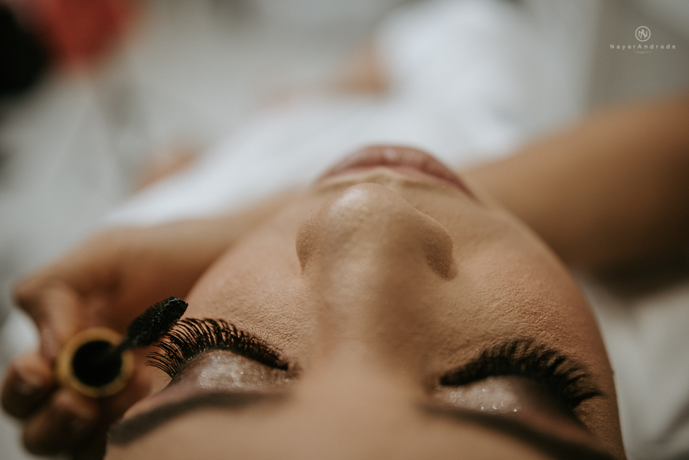 making of de noiva no salao mariana assis em cubatao fotografia nayara andrade modelo de maquiagem  e penteado para noiva casamento de dia