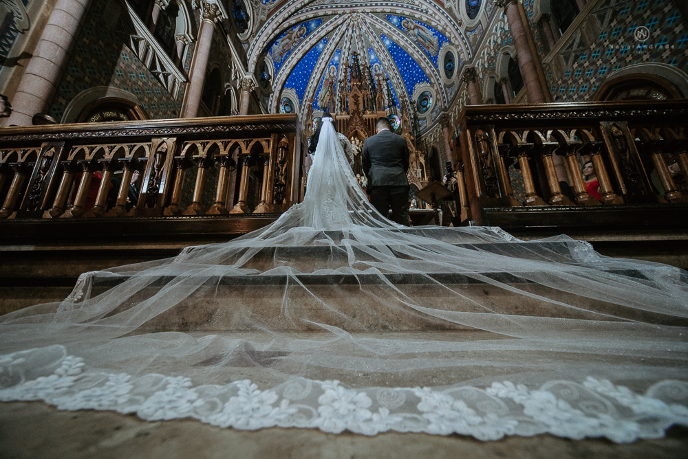 casamento realizado na basilica do embare em santos