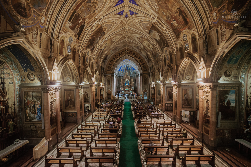 casamento realizado na basilica do embare em santos