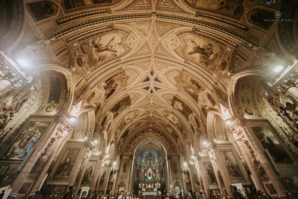 casamento realizado na basilica do embare em santos