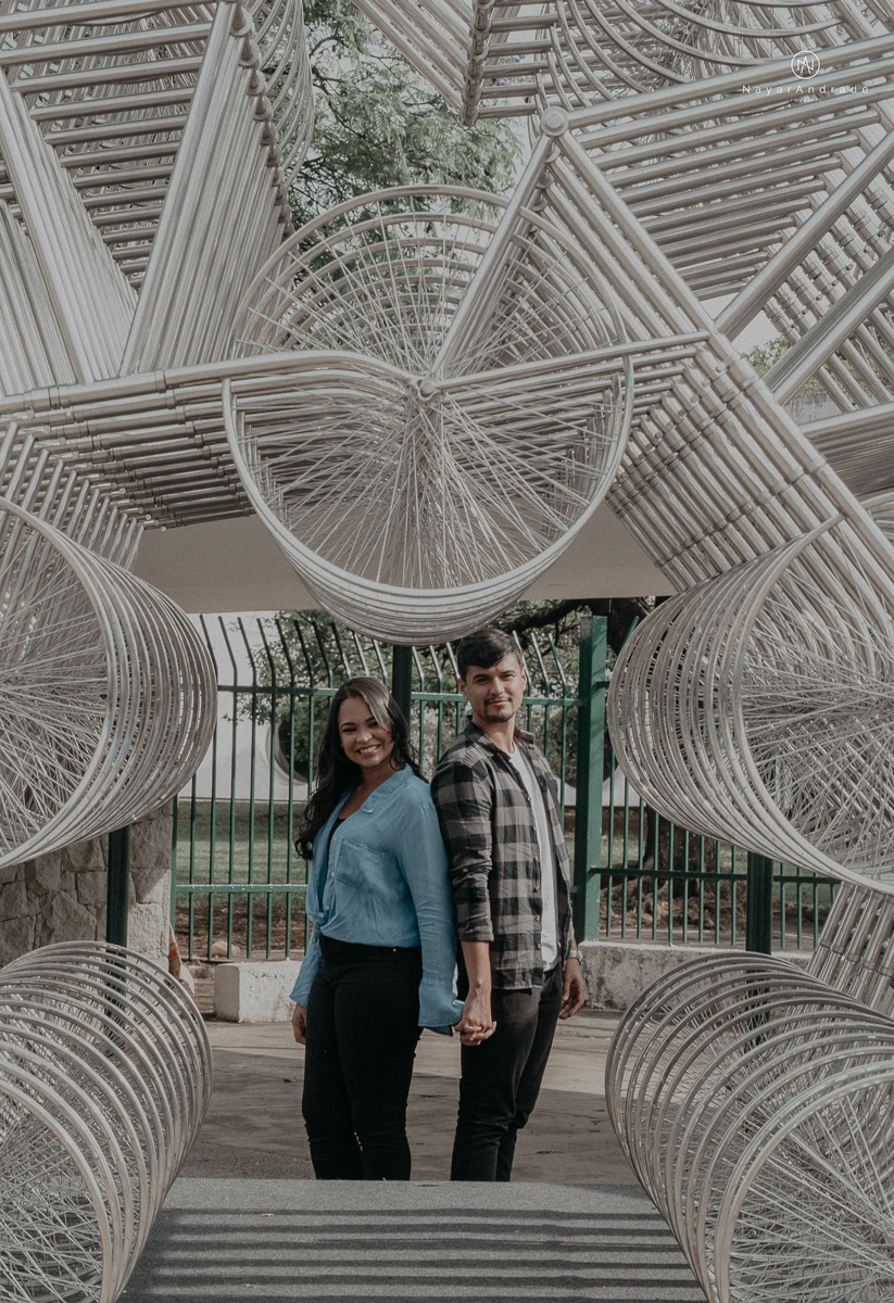 ensaio romantido pre wedding de casal no parque do ibirapuera em sao paulo em um fim de tarde com a fotografa nayara andrade de santos