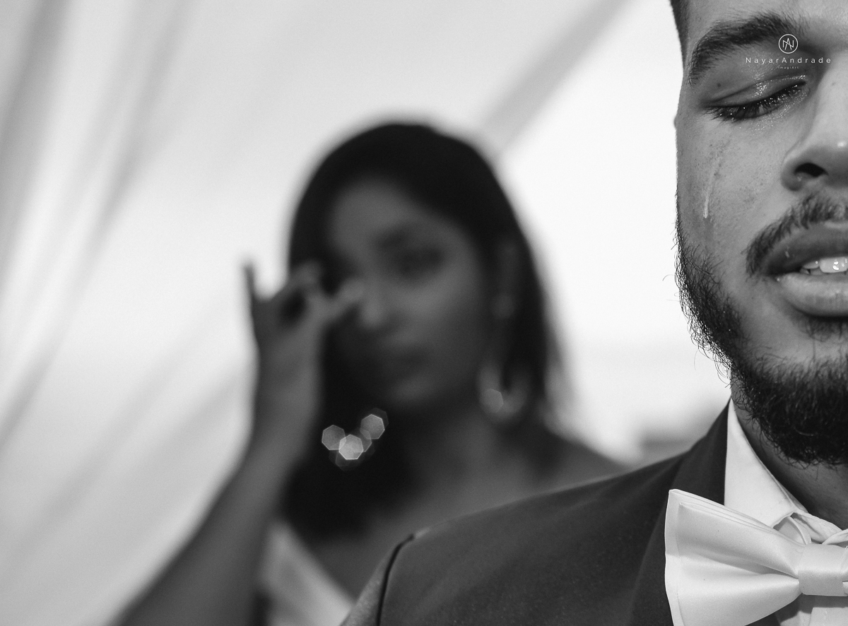 casamento emocionante evangelico de dia com vista ao mar e chuva no final Alan e Elaine fotografia nayara andrade fotografa 