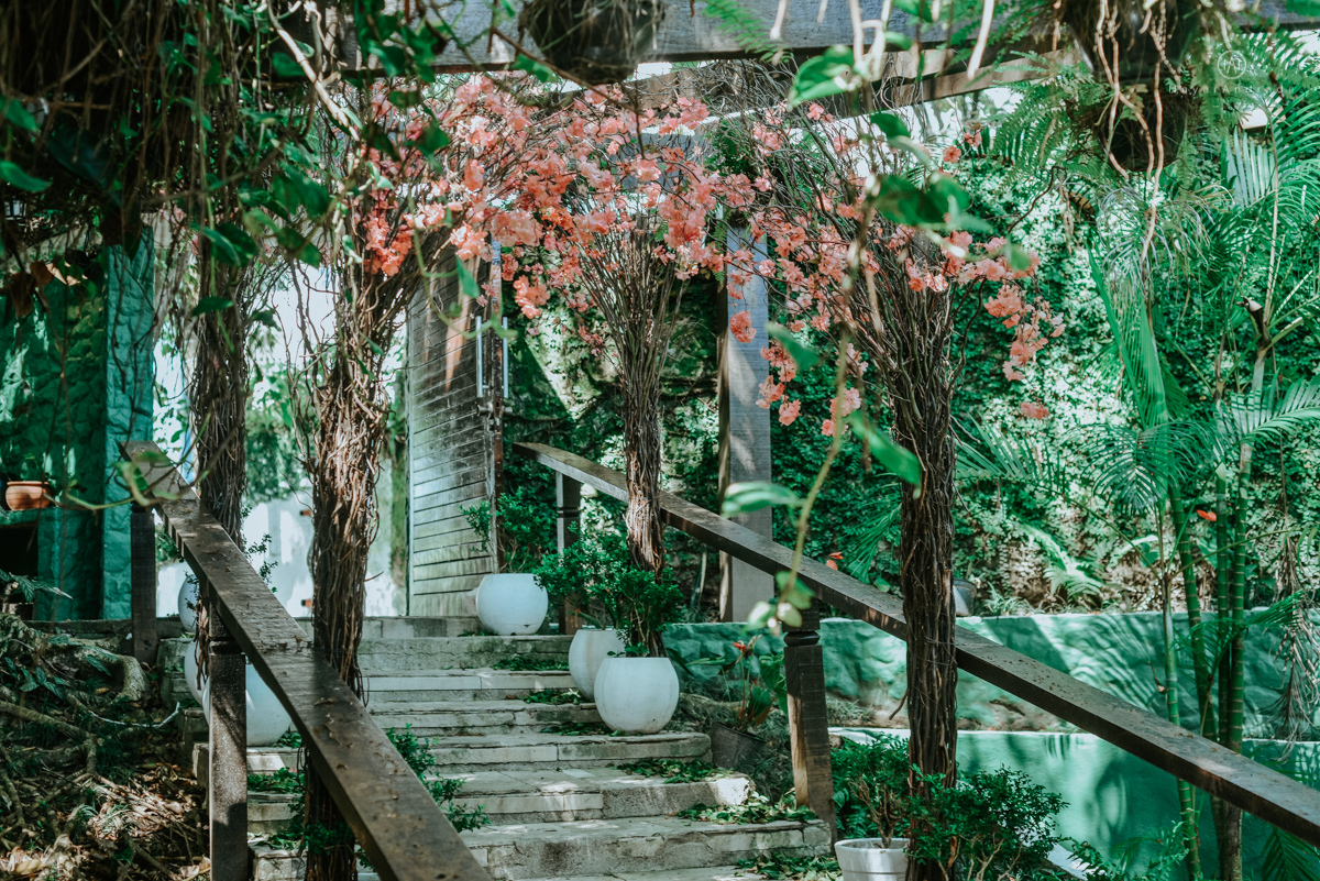 casamento italobrasileiro entre italiano e brasileira em lugar rustico ao ar livre de dia em clima descontraido noivo de all star noivo loiro e noiva negra tema com uvas e italia