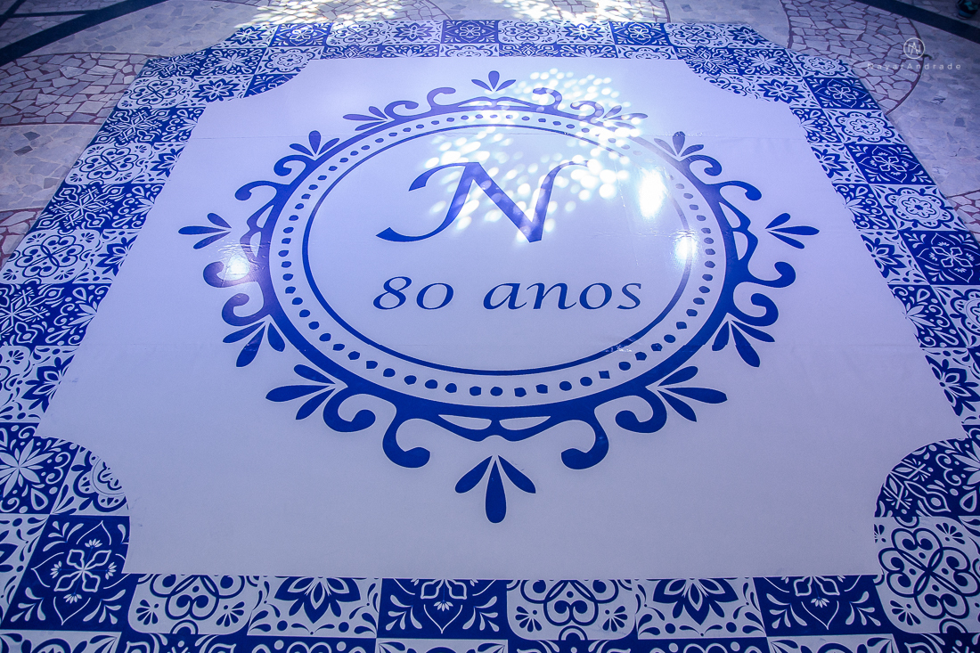 Festa de aniversario de 80 anos comemoracao em familia no clube sirio libanes em santos assessoria jean michel decoracao boulevar flores 