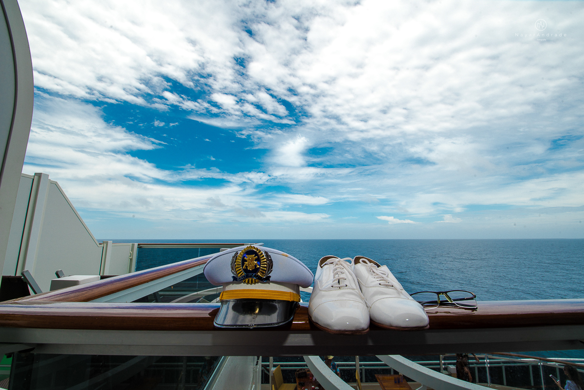 casamento no navio msc seaview noivo bombeiro usando farda fotografia feita pela fotografa nayara andrade de santos festa no navio de casamento